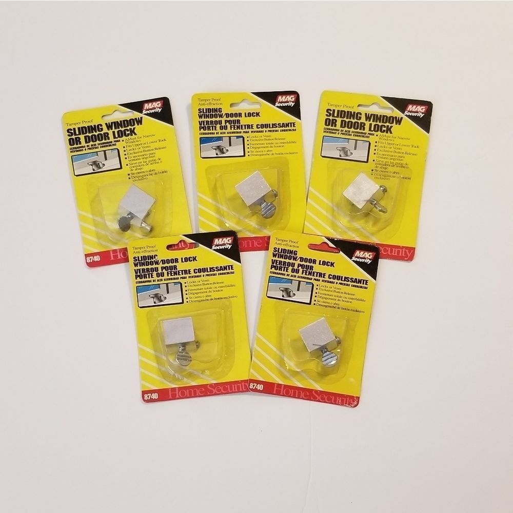 Sliding Window and Door Locks  5 Sets